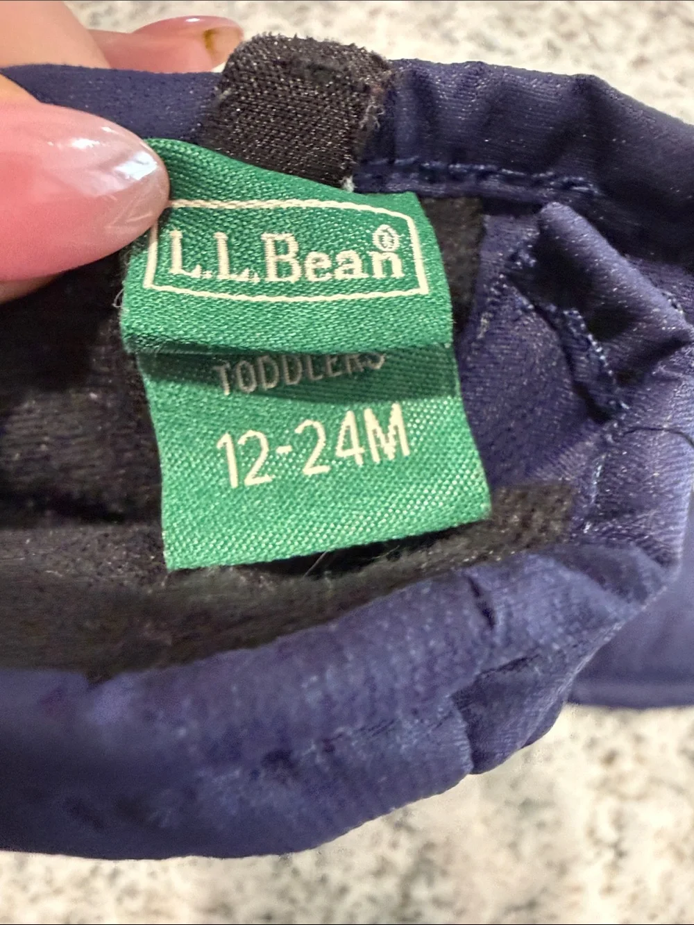 L.L. Bean Toddlers' Cold Buster Waterproof Insulated Mittens in Navy